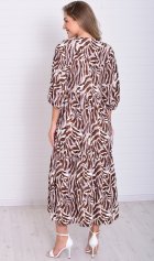 *Платье женское Ф-1-074м (коричневый) от компании Новое Кимоно, г. Иваново