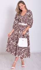 *Платье женское Ф-1-074м (коричневый) от компании Новое Кимоно, г. Иваново