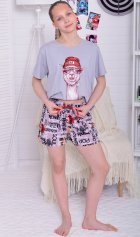Пижама подростковая 12-117а (серый) от компании Новое Кимоно, г. Иваново