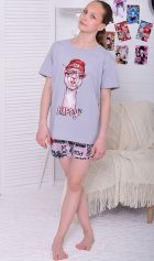 Пижама подростковая 12-117а (серый) от компании Новое Кимоно, г. Иваново