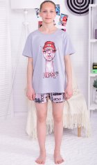 Пижама подростковая 12-117а (серый) от компании Новое Кимоно, г. Иваново