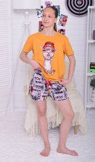 Пижама подростковая 12-117 (горчица) от компании Новое Кимоно, г. Иваново