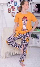 Пижама подростковая 12-116 (горчица) от компании Новое Кимоно, г. Иваново