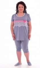 Пижама женская 1-134 (серый) от компании Новое Кимоно, г. Иваново Пижама женская 1-134 (серый) от компании Новое Кимоно, г. Иваново