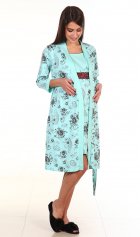 Комплект женский 13-02а Для кормящих мам (ментол) от компании Новое Кимоно, г. Иваново Комплект женский 13-02а Для кормящих мам (ментол) от компании Новое Кимоно, г. Иваново