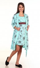 Комплект женский 13-02а Для кормящих мам (ментол) от компании Новое Кимоно, г. Иваново Комплект женский 13-02а Для кормящих мам (ментол) от компании Новое Кимоно, г. Иваново