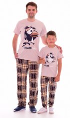 Пижама детская 7-142 (бежевый), Воронята от компании Новое Кимоно, г. Иваново Пижама детская 7-142 (бежевый), Воронята от компании Новое Кимоно, г. Иваново