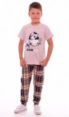 Пижама детская 7-142 (бежевый), Воронята от компании Новое Кимоно, г. Иваново Пижама детская 7-142 (бежевый), Воронята от компании Новое Кимоно, г. Иваново