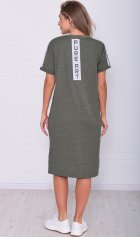 Платье женское 4-61 (хаки-меланж) от компании Новое Кимоно, г. Иваново