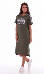 Платье женское 4-61 (хаки-меланж) от компании Новое Кимоно, г. Иваново