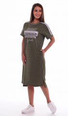 Платье женское 4-61 (хаки-меланж) от компании Новое Кимоно, г. Иваново
