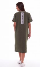 Платье женское 4-61 (хаки-меланж) от компании Новое Кимоно, г. Иваново