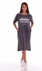 Платье женское 4-61а (антрацит-меланж) от компании Новое Кимоно, г. Иваново