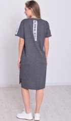 Платье женское 4-61а (антрацит-меланж) от компании Новое Кимоно, г. Иваново