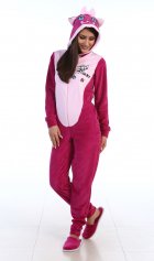 Пижама женская Кигуруми Котик 1-36в (сирень) от компании Новое Кимоно, г. Иваново