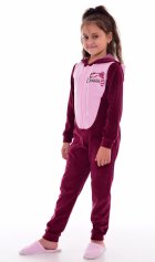Пижама подростковая Кигуруми Енот 12-047б (бордо) от компании Новое Кимоно, г. Иваново