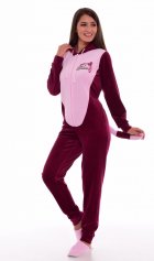 Пижама женская Кигуруми Енот 1-155б (бордо) от компании Новое Кимоно, г. Иваново Пижама женская Кигуруми Енот 1-155б (бордо) от компании Новое Кимоно, г. Иваново