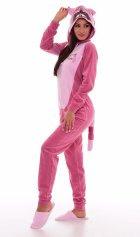 Пижама женская Кигуруми Енот 1-155 (сухая роза) от компании Новое Кимоно, г. Иваново
