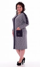 *Платье женское Ф-1-45а (тёмно-серый) от компании Новое Кимоно, г. Иваново