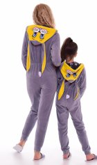 Пижама подростковая Кигуруми Заяц 12-054 (серый) от компании Новое Кимоно, г. Иваново