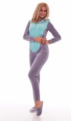 Пижама женская Кигуруми Мишка 1-146б (голубой) от компании Новое Кимоно, г. Иваново Пижама женская Кигуруми Мишка 1-146б (голубой) от компании Новое Кимоно, г. Иваново