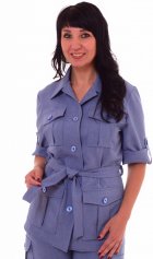 *Жакет женский Ф-7-02а (индиго-светлый) от компании Новое Кимоно, г. Иваново