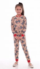 Пижама подростковая 12-066 (бежевый), комбинезон шт от компании Новое Кимоно, г. Иваново
