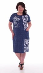 Туника женская 6-162 (синий) от компании Новое Кимоно, г. Иваново