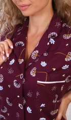 Халат женский 3-202в (бордо) от компании Новое Кимоно, г. Иваново