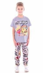 Пижама подростковая 11-031 (серый), Гамбургер от компании Новое Кимоно, г. Иваново