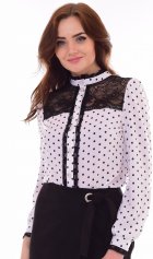 *Рубашка женская Ф-2-19 (белый) от компании Новое Кимоно, г. Иваново *Рубашка женская Ф-2-19 (белый) от компании Новое Кимоно, г. Иваново