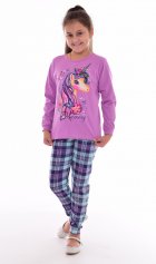 Пижама подростковая 12-073в (лиловый), Единорог от компании Новое Кимоно, г. Иваново