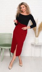 *Юбка женская Ф-9-03з (бордо) от компании Новое Кимоно, г. Иваново *Юбка женская Ф-9-03з (бордо) от компании Новое Кимоно, г. Иваново