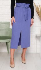 *Юбка женская Ф-9-03б (индиго-светлый) от компании Новое Кимоно, г. Иваново