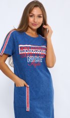 Платье женское 4-073 (синий) от компании Новое Кимоно, г. Иваново