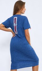 Платье женское 4-073 (синий) от компании Новое Кимоно, г. Иваново Платье женское 4-073 (синий) от компании Новое Кимоно, г. Иваново