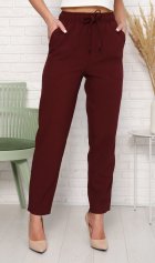 *Брюки женские Ф-8-05е (вишня) от компании Новое Кимоно, г. Иваново