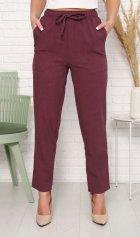 *Брюки женские Ф-8-05б (темно-лиловый) от компании Новое Кимоно, г. Иваново *Брюки женские Ф-8-05б (темно-лиловый) от компании Новое Кимоно, г. Иваново