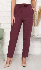 *Брюки женские Ф-8-05б (темно-лиловый) от компании Новое Кимоно, г. Иваново *Брюки женские Ф-8-05б (темно-лиловый) от компании Новое Кимоно, г. Иваново