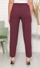 *Брюки женские Ф-8-05б (темно-лиловый) от компании Новое Кимоно, г. Иваново *Брюки женские Ф-8-05б (темно-лиловый) от компании Новое Кимоно, г. Иваново