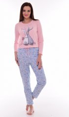 Пижама женская 1-191а (голубой), Зайки от компании Новое Кимоно, г. Иваново Пижама женская 1-191а (голубой), Зайки от компании Новое Кимоно, г. Иваново