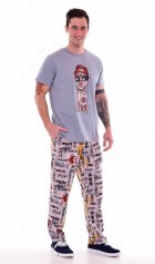 Пижама мужская 9-161 (серый) Лама от компании Новое Кимоно, г. Иваново
