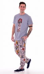 Пижама мужская 9-161 (серый) Лама от компании Новое Кимоно, г. Иваново