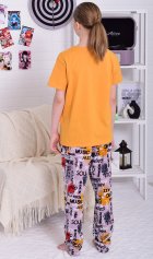 Пижама подростковая 12-097 (горчица), Лама от компании Новое Кимоно, г. Иваново Пижама подростковая 12-097 (горчица), Лама от компании Новое Кимоно, г. Иваново