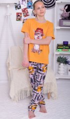 Пижама подростковая 12-097 (горчица), Лама от компании Новое Кимоно, г. Иваново