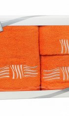 Набор полотенец Valentini оранжевый от компании Ассорти Комфорт, г. Иваново