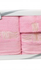 Набор полотенец Valentini розовый от компании Ассорти Комфорт, г. Иваново